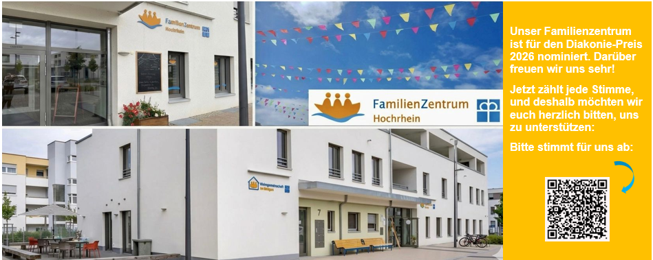 Jetzt abstimmen: Diakonie-Preis-Nominierung für das Familienzentrum Hochrhein